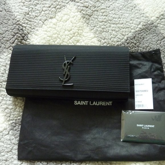 Saint Laurent Handbags - Saint Laurent 'Cassandre' YSL Monogram Logo Clutch